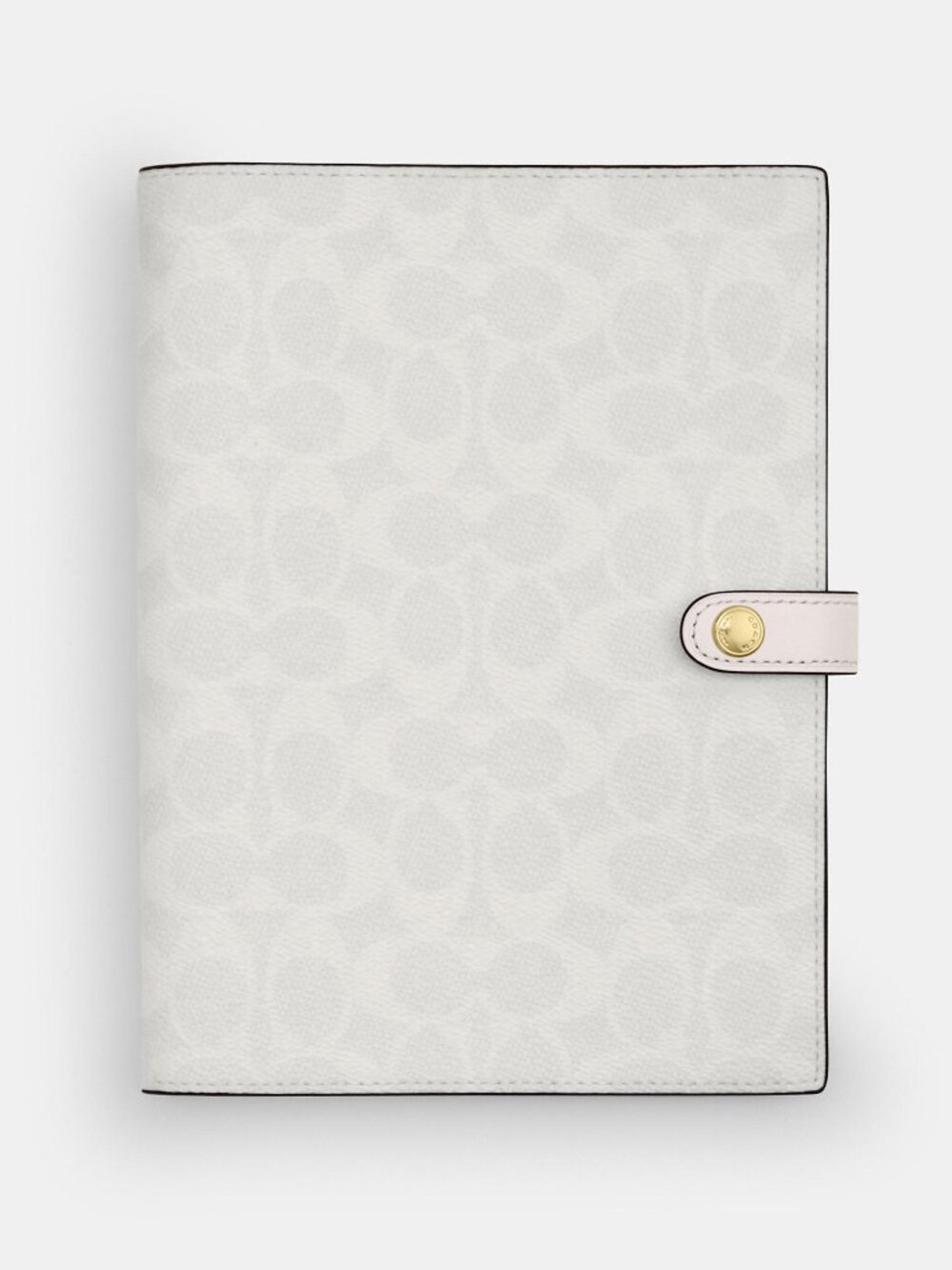 Coach Outlet Notebook In Signature Canvas White